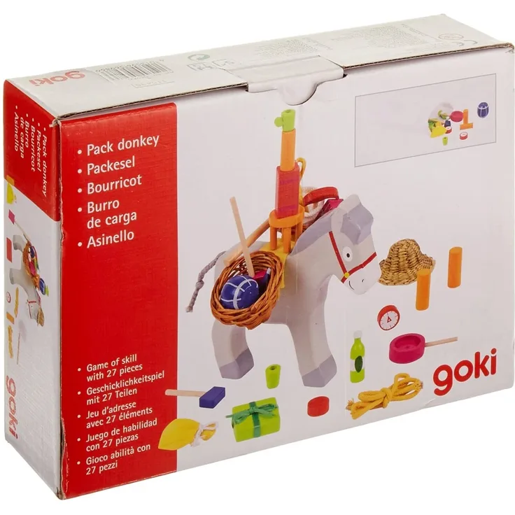 Goki - Geschicklichkeitsspiel Stapelesel (Kinderspiel)
