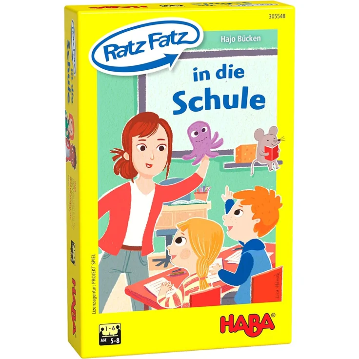 HABA 305548 - Ratz Fatz in die Schule - Lernspiel, Mitbringspiel – Bild 1