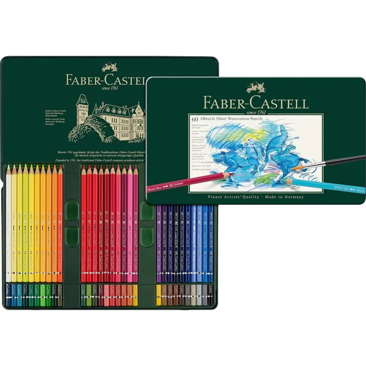 Faber-Castell 117560 - Aquarellstift Albrecht Dürer Blechetui 60er