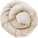 manduca Sling > Powder < Elastisches Babytragetuch mit GOTS Zertifikat 100% Bio-Baumwolle 3 Binde-Anleitungen (Bauchtrage, Wickelkreuztrage, Hüfttrage) für Neugeborene & Babys ab Geburt