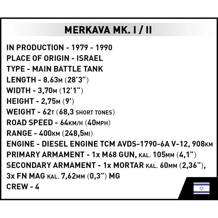 ARMED FORCES /2621/ MERKAVA M ARMED FORCES /2621/ MERKAVA MK. I 830 KL. – Bild 10