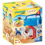 PLAYMOBIL-1.2.3 Sand 70340 Kreativset 'Sandburg', Ab 1,5 bis 4 Jahre