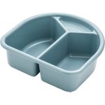 Rotho 'TOP' Waschschüssel lagoon, 2 Liter Fassungsvermögen, mit 2 Fächern und einer kleinen Ablage