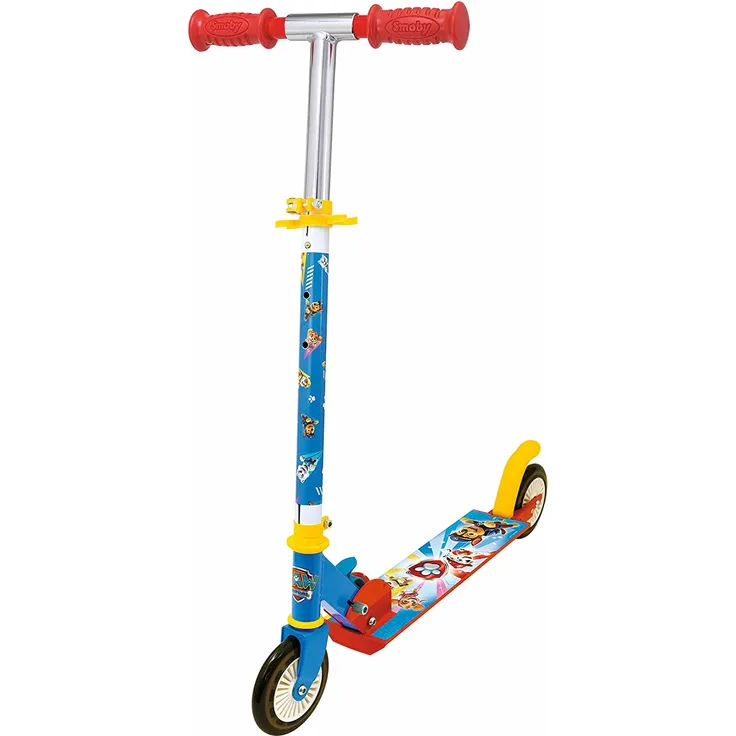 Smoby Paw Patrol 2w Foldable Scooter Kinder Klassischer Roller Beide Geschlechter Asphalt 50 kg 2 Rad/Räder