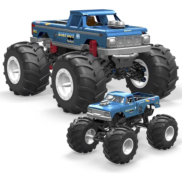 Mattel HHD20 MEGA Hot Wheels Bauset Bigfoot Monster Truck mit 538 Teilen für Erwachsene – Bild 2