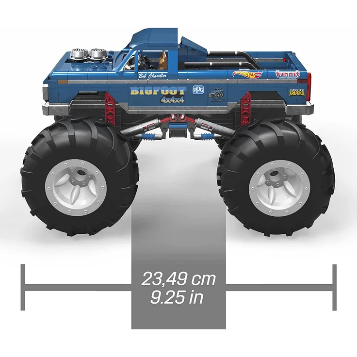 Mattel HHD20 MEGA Hot Wheels Bauset Bigfoot Monster Truck mit 538 Teilen für Erwachsene – Bild 7