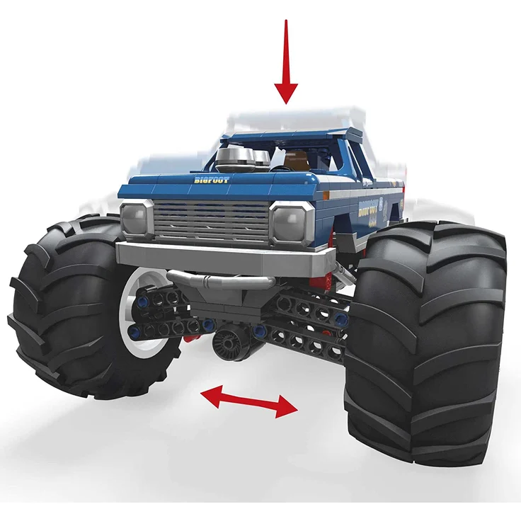 Mattel HHD20 MEGA Hot Wheels Bauset Bigfoot Monster Truck mit 538 Teilen für Erwachsene – Bild 5