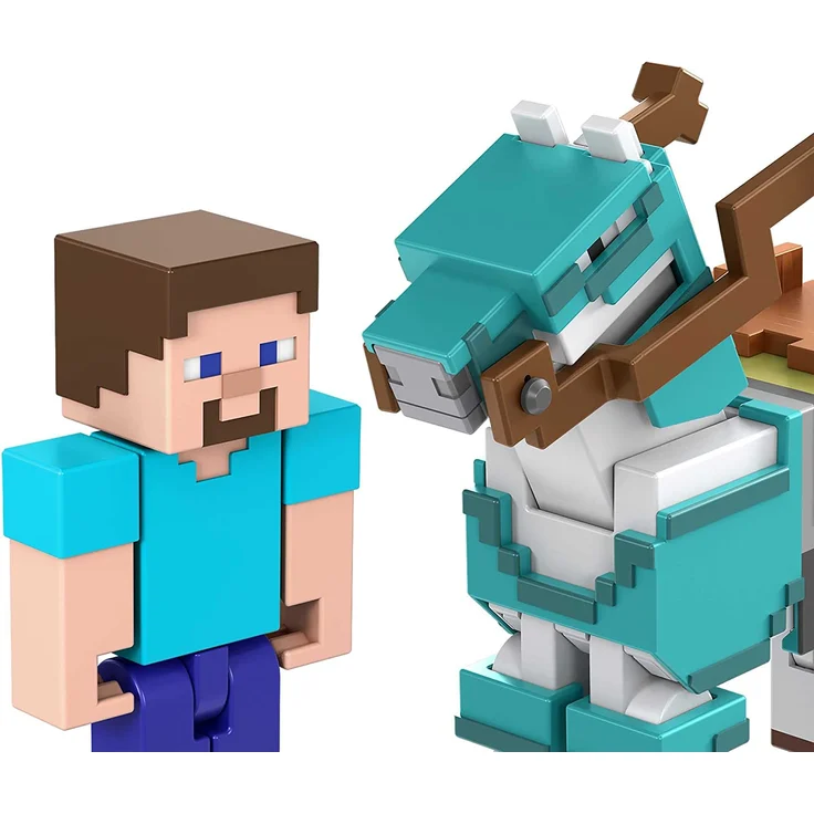 Minecraft Armored Horse and Steve – Bild 2