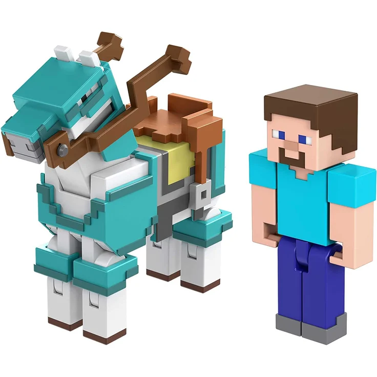 Minecraft Armored Horse and Steve – Bild 3