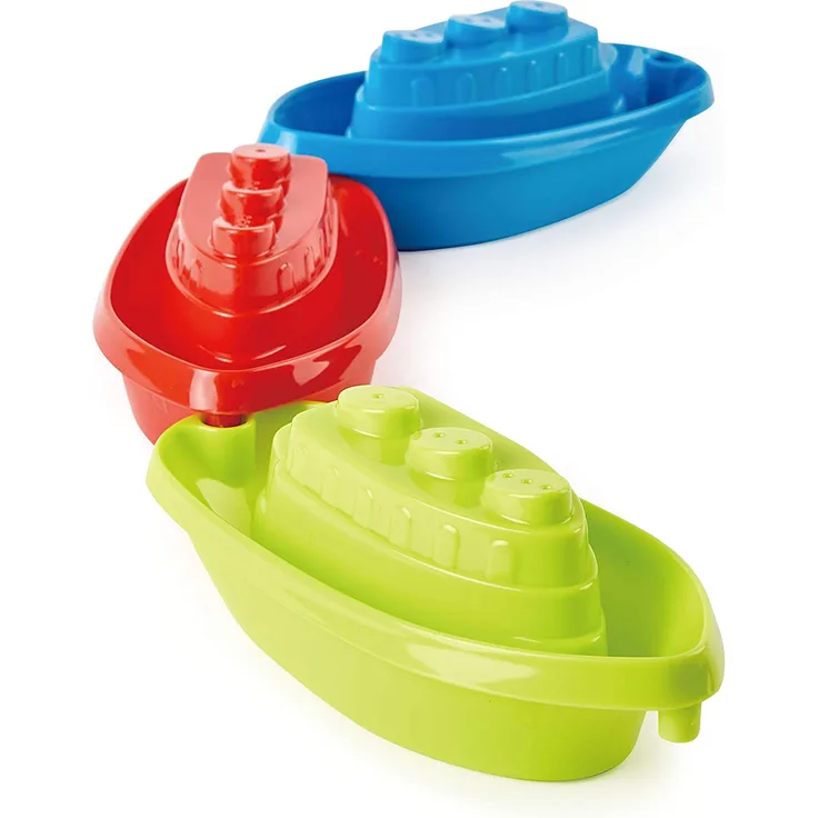Hape E4091 Strand- und Badeboote Strandspielzeug/Sandspeilzeug/Badewannenspielzeug, ab 12 Monaten