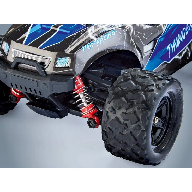 Revell Control 24831 X-Treme schneller RC Truggy Cross Thunder, 2.4 GHz, proportional, 4WD Allrad, geländegängig, bis zu 50 km/h ferngesteuertes Auto, Blau – Bild 4
