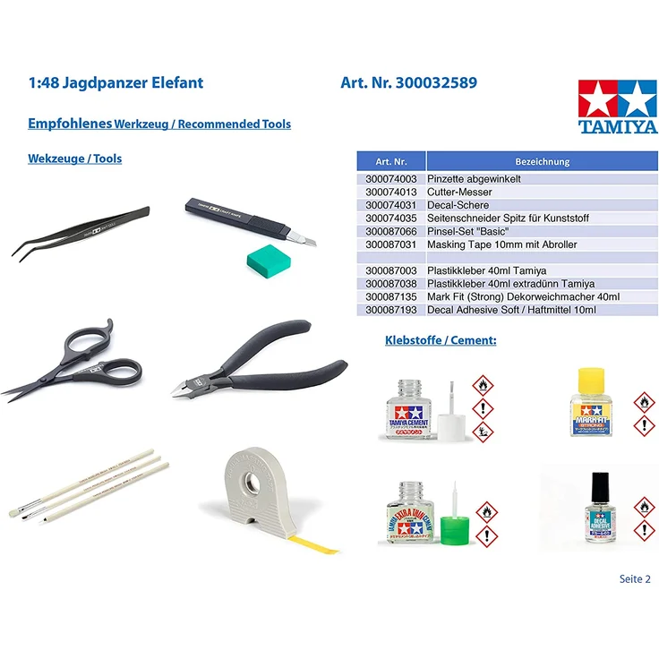Tamiya 1:48 Jagdpanzer Elefant Plastik Modellbau 300032589 – Bild 4