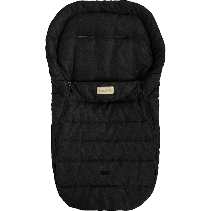 Altabebe AL2450L-34 Übergangsfußsack Lifeline für alle gängigen Kinderwagen Buggys und Jogger, schwarz