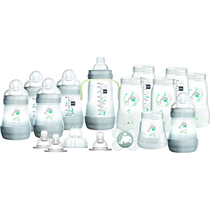 MAM - Easy Start Anti-Colic Babyflaschen-Set Grau (23-teilig) – Bild 1