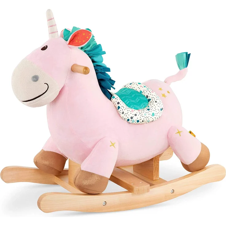 B. Schaukelpferd EINHORN ROSÉ – Bild 1