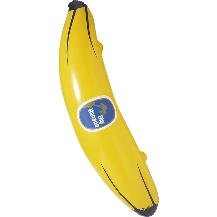 Aufblasbare Banane 100 cm - Dschungelbanana Bananendeko Fasching