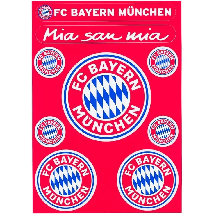 FC Bayern München Aufkleberkarte Logo