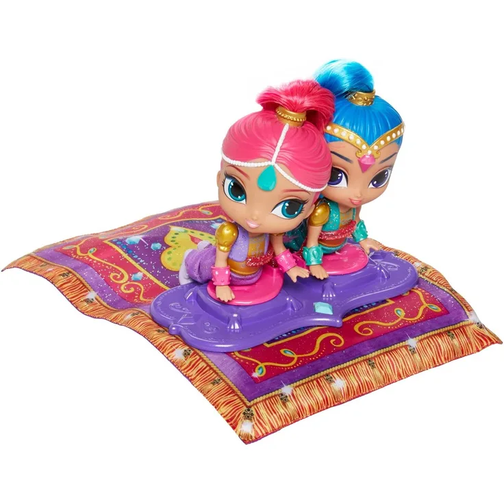 Mattel Shimmer und Shine FHN24 - Fliegender Teppich Spielset, mit Geräuschen