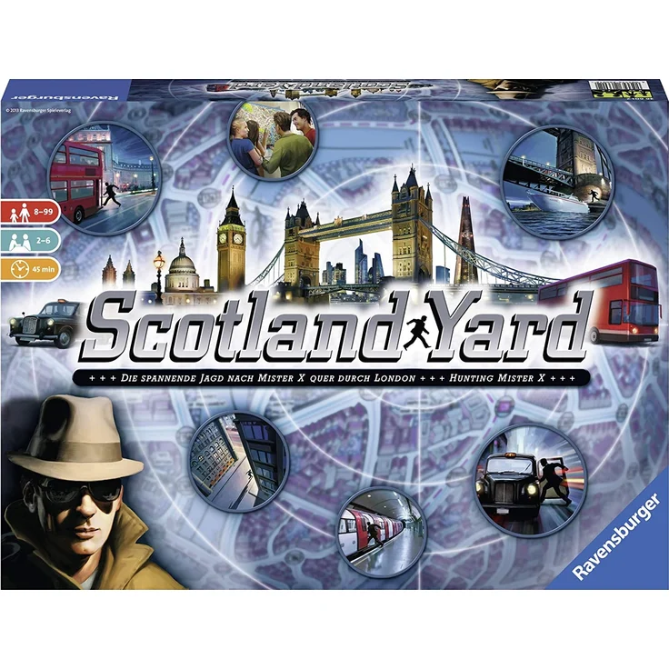 Ravensburger Scotland Yard, Brettspiel, Gesellschafts- und Familienspiel, für Kinder und Erwachsene, Spiel des Jahres, für 2-6 Spieler, ab 8 Jahre – Bild 7