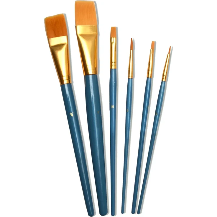 Artina 30er Pinsel-Set - diverse Pinselarten mit Malmessern - ideal für alle Bereiche der Kunst und Malerei – Bild 4