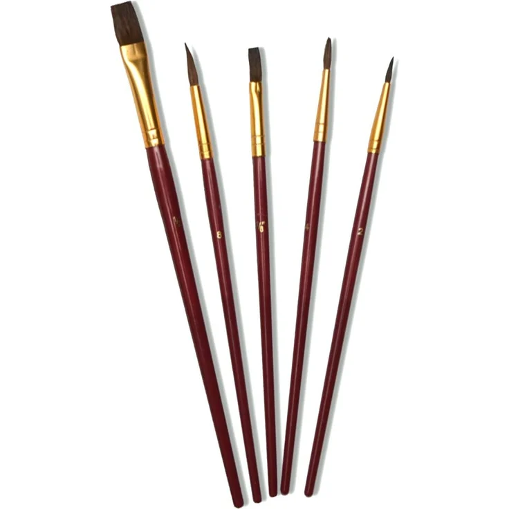 Artina 30er Pinsel-Set - diverse Pinselarten mit Malmessern - ideal für alle Bereiche der Kunst und Malerei – Bild 5