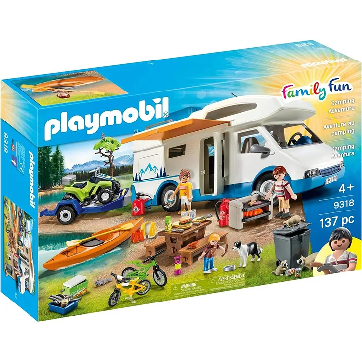 PLAYMOBIL 9318 - Family Fun, Camping Abenteuer, Ab 4 Jahren