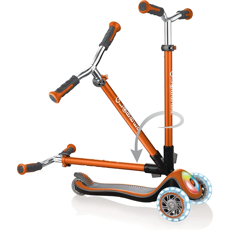 Scooter Globber Elite Prime kupfer mit Leuchtrollen u. Leuchtdeck – Bild 4