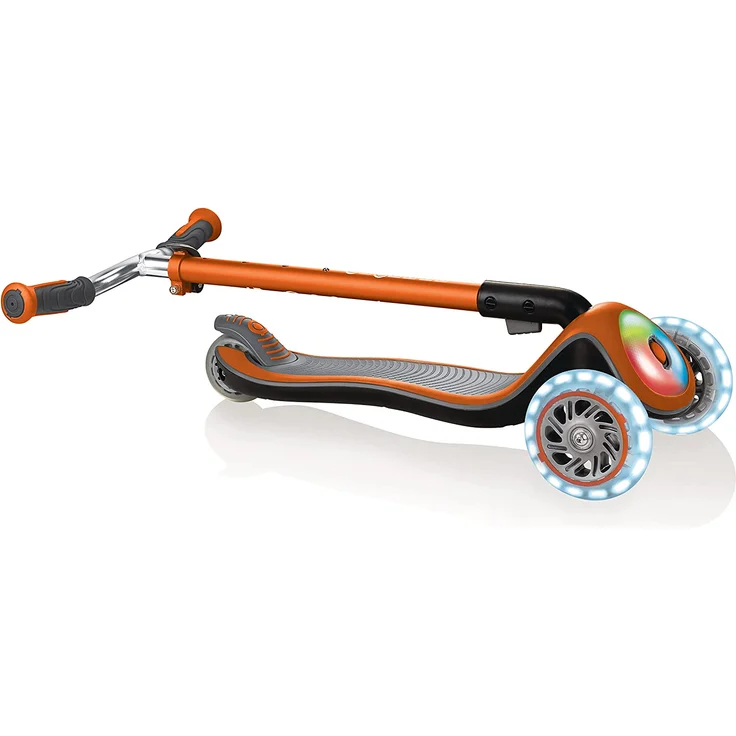Scooter Globber Elite Prime kupfer mit Leuchtrollen u. Leuchtdeck – Bild 3