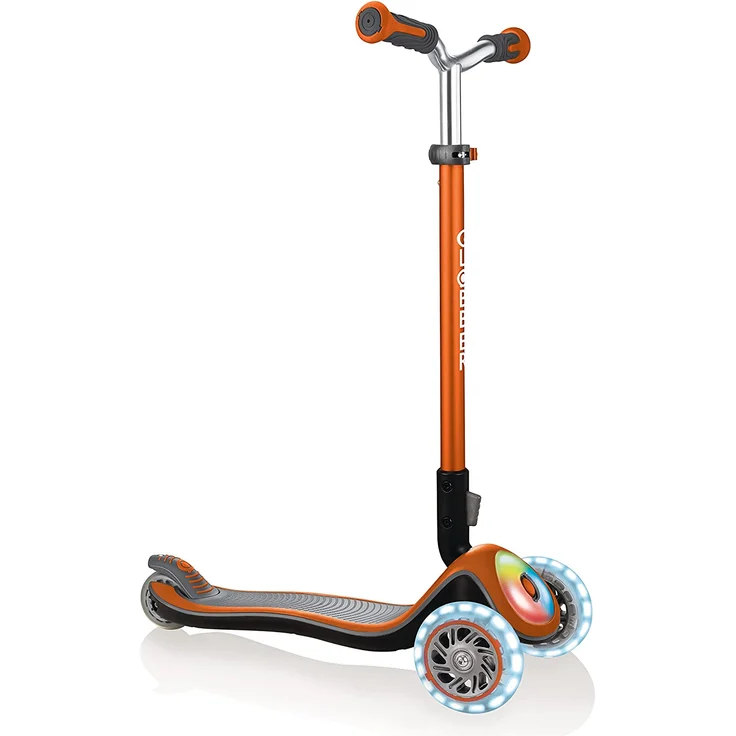 Scooter Globber Elite Prime kupfer mit Leuchtrollen u. Leuchtdeck – Bild 1