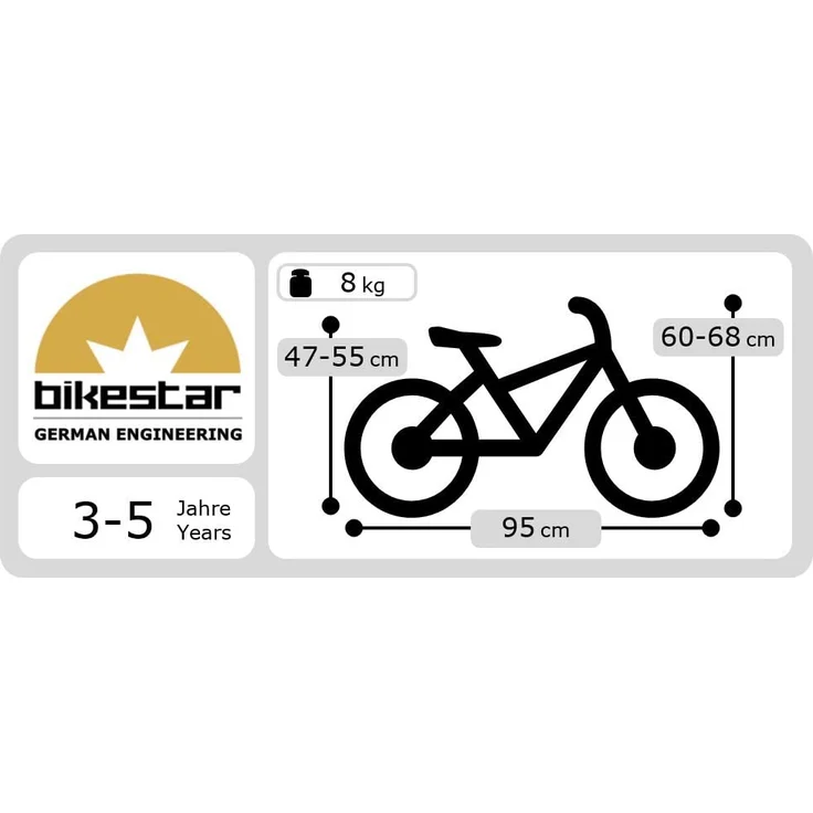 Bikestar Classic Kinderfahrrad 12 Zoll - Blau – Bild 9