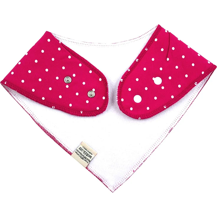 Baby Dreieckstücher 8 Stück Halstuch süße unisex aus Baumwolle mit verstellbaren Druckknöpfen Spucktuch Lätzchen für Kleinkinder Jungen und Mädchen (Set Mädchen) – Bild 6