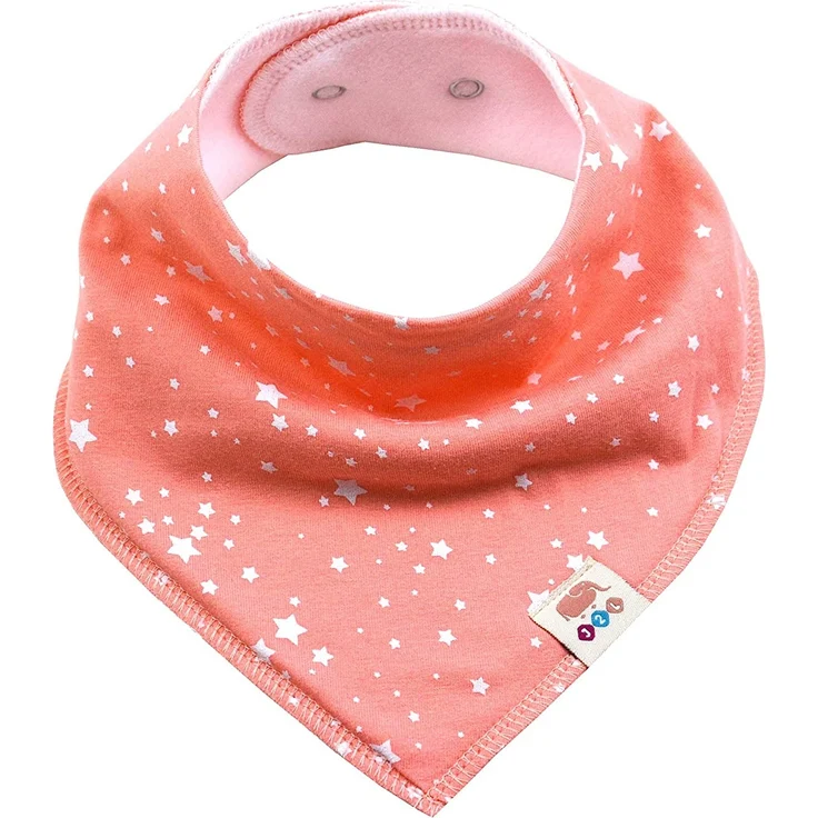 Baby Dreieckstücher 8 Stück Halstuch süße unisex aus Baumwolle mit verstellbaren Druckknöpfen Spucktuch Lätzchen für Kleinkinder Jungen und Mädchen (Set Mädchen) – Bild 4