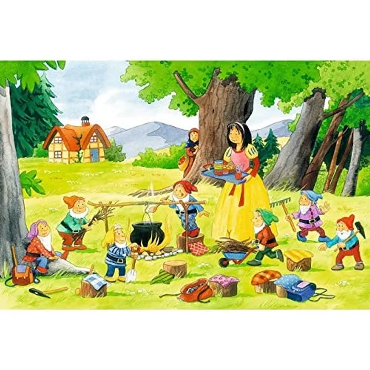 Spiegelburg Boxpuzzle Schneewittchen und die sieben Zwerge (48 Teile)