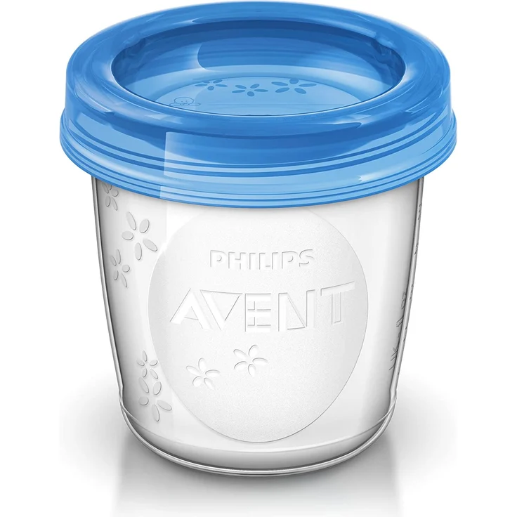 Philips Avent Aufbewahrungssystem für Muttermilch, Becher inklusive Deckel, Adapter (Modell SCF618/10) – Bild 2