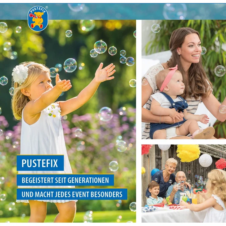 Pustefix Nachfüllkanister I 5 l Seifenblasenflüssigkeit I Bunte Bubbles Made in Germany I Seifenblasen für Hochzeit, Kindergeburtstag, Sommerfest I Bunte Seifenblasen für Kinder & Erwachsene – Bild 5