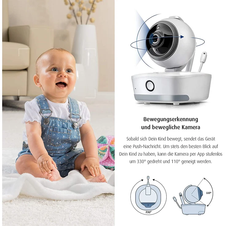 Reer Wi-Fi Babyphonekamera, IP BABYCAM MOVE – Bild 4
