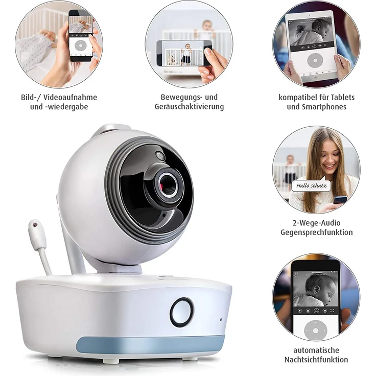 Reer Wi-Fi Babyphonekamera, IP BABYCAM MOVE – Bild 3