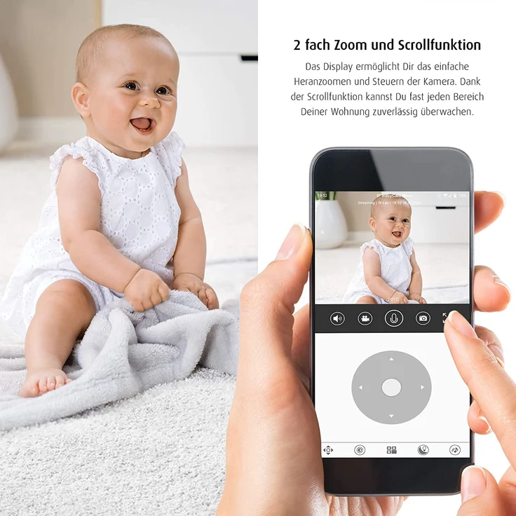 Reer Wi-Fi Babyphonekamera, IP BABYCAM MOVE – Bild 7
