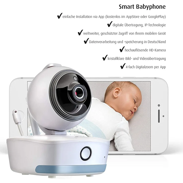 Reer Wi-Fi Babyphonekamera, IP BABYCAM MOVE – Bild 2