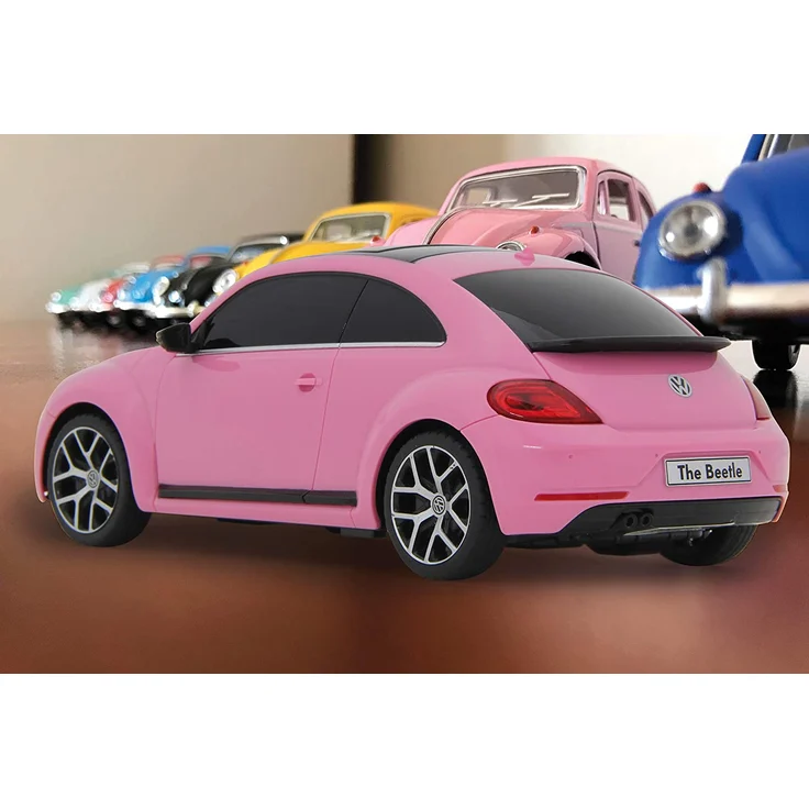 RC Volkswagen Käfer 27 MHz 1:24 rosa – Bild 2