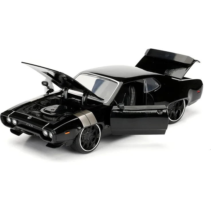 auto Fast & Furious 1972 Plymouth GTX 1:24 die-cast schwarz