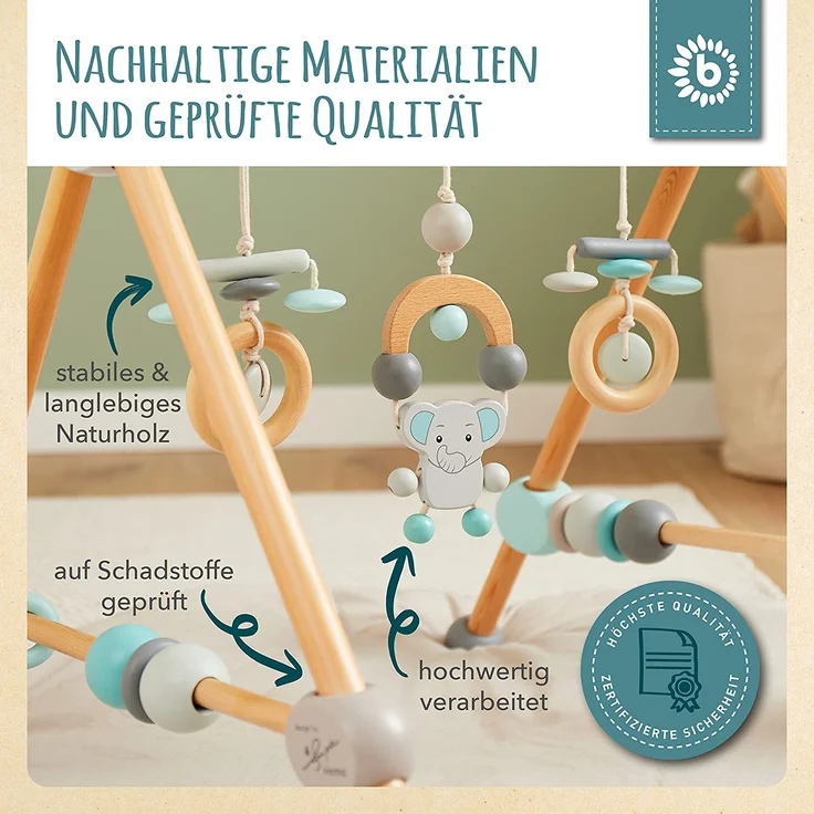 bieco Spielbogen Elefant aus Holz – Bild 6