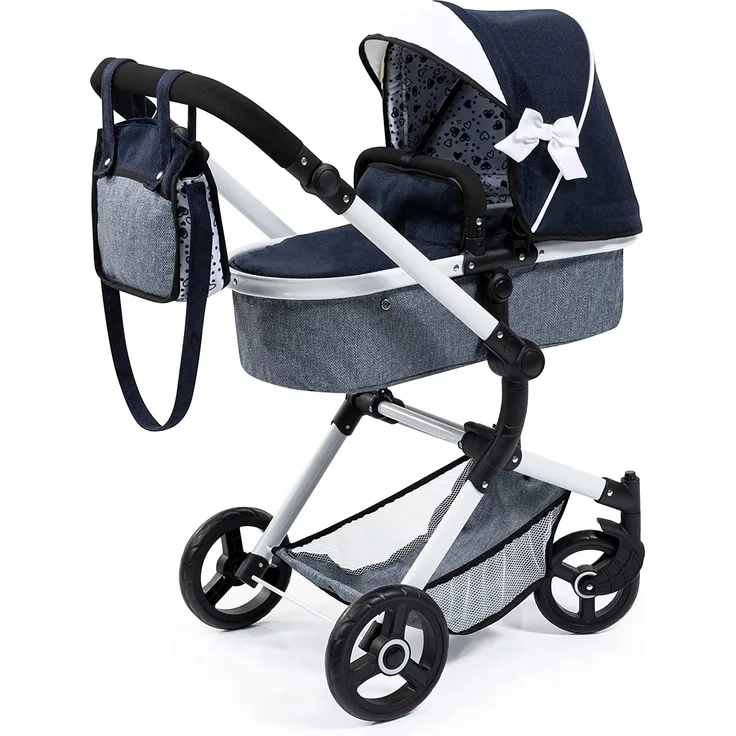 Bayer Design Kombi-Puppenwagen Vario blau