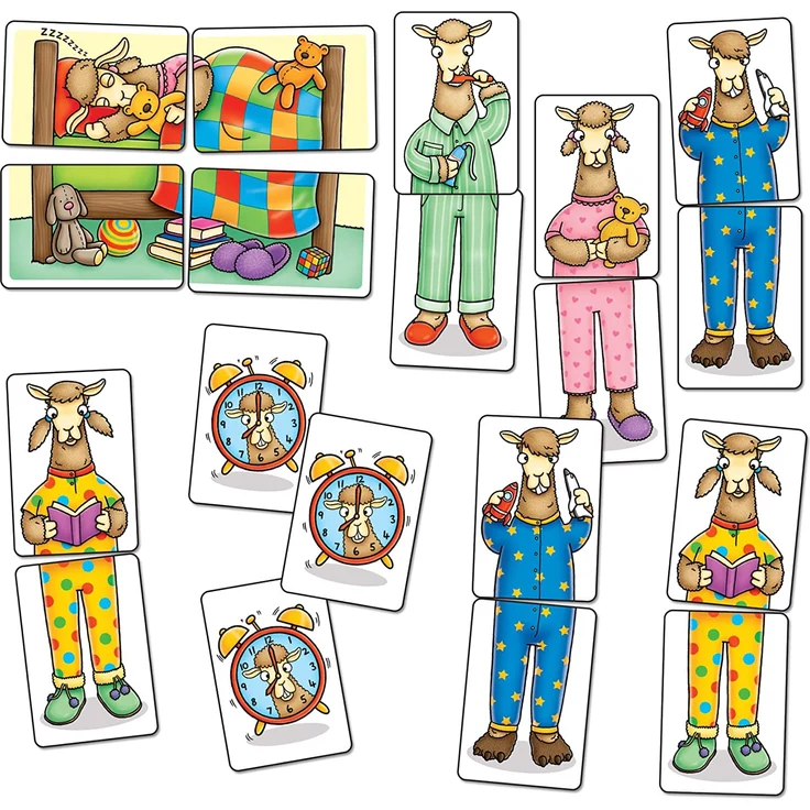 Orchard Toys Lamas in Schlafanzug Reise Spiel – Bild 2