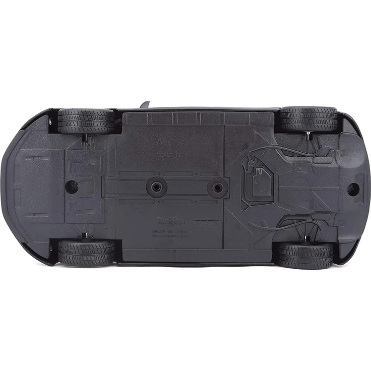 Maisto Audi R8: Originalgetreues Modellauto mit Türen und Kofferraum zum Öffnen,Maßstab 1:24, Fertigmodell, 20 cm, schwarz (531281M) – Bild 9