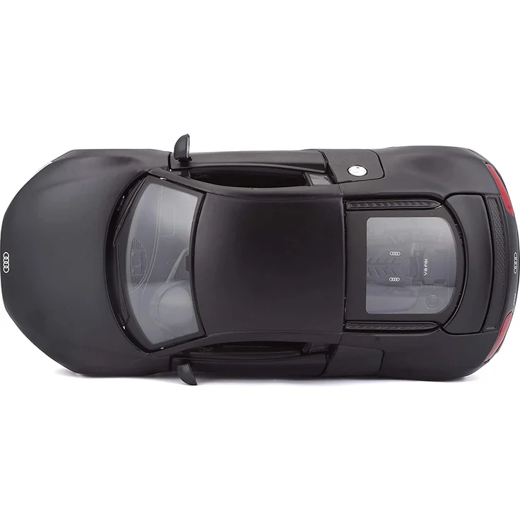 Maisto Audi R8: Originalgetreues Modellauto mit Türen und Kofferraum zum Öffnen,Maßstab 1:24, Fertigmodell, 20 cm, schwarz (531281M) – Bild 11