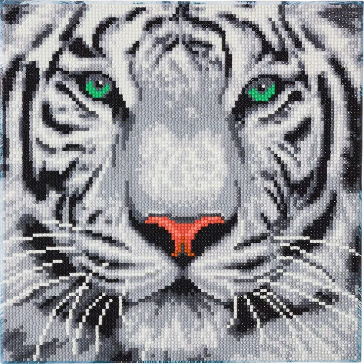Crystal Art Schneetiger 30x30 cm