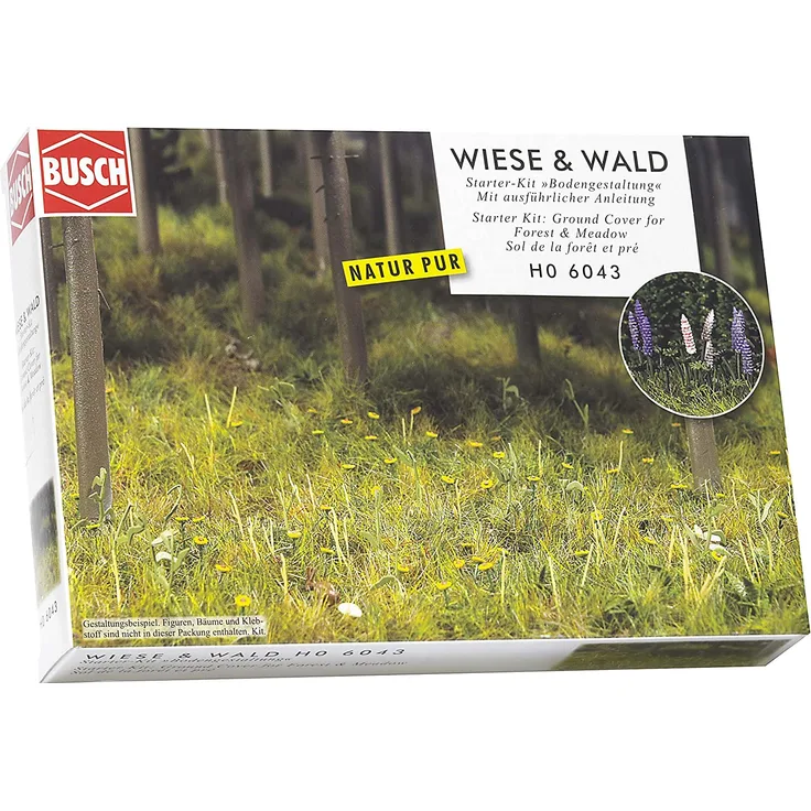 Busch 6043 - Starter-Kit: Bodengestaltung Wiese und Wald