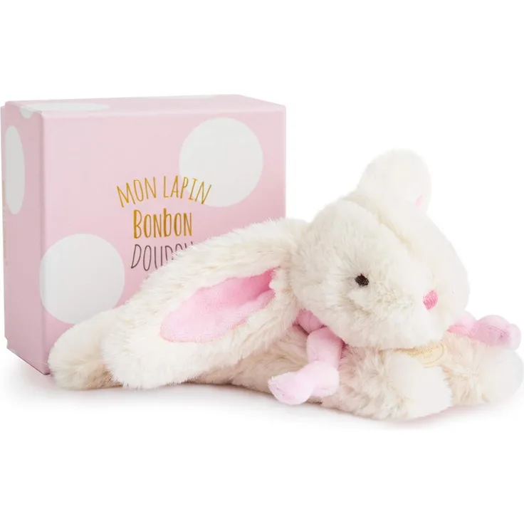 Doudou et Compagnie 1239 Lapin Bonbon Stofftier, klein, Rosa