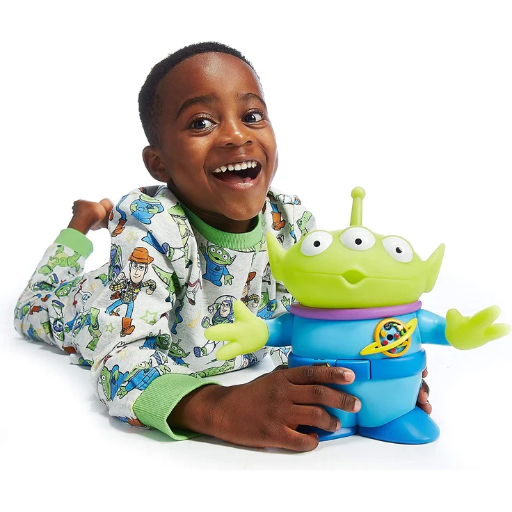 Disney Store Interaktive sprechende Actionfigur Außerirdischer aus Toy Story, 25,5 cm / 10", mit 7 englischen Sätzen, interagiert nur mit Anderen Außerirdischen, mit beweglichen Teilen, ab 3 Jahren – Bild 2